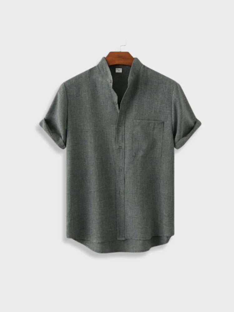 PETER - Cotton shirt with short sleeves